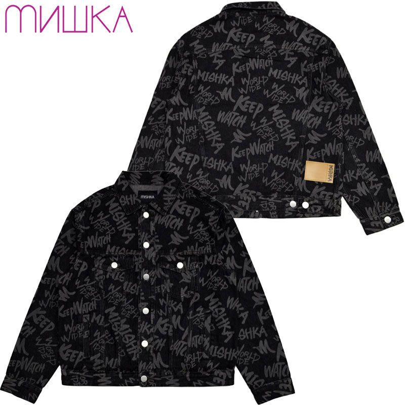 ミシカ MISHKA上海 ALL-OVER GRAFF BLACK DENIM JACKET(BLACK) | 大阪 ミシカ MISHKA上海 ALL-OVER GRAFF BLACK DENIM JACKET(BLACK) | 大阪
