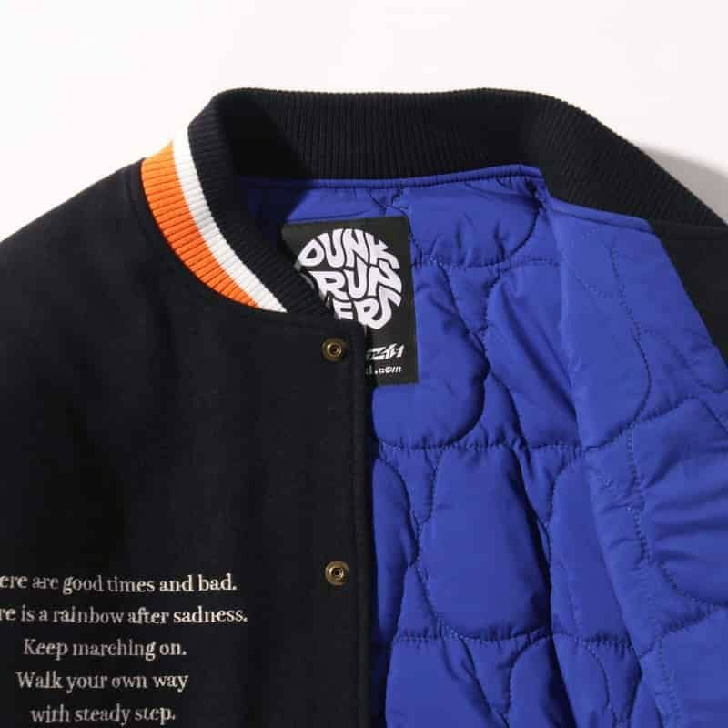 パンクドランカーズ PUNK DRUNKERS A DRUNKERS PUNKスタジャン(NAVY