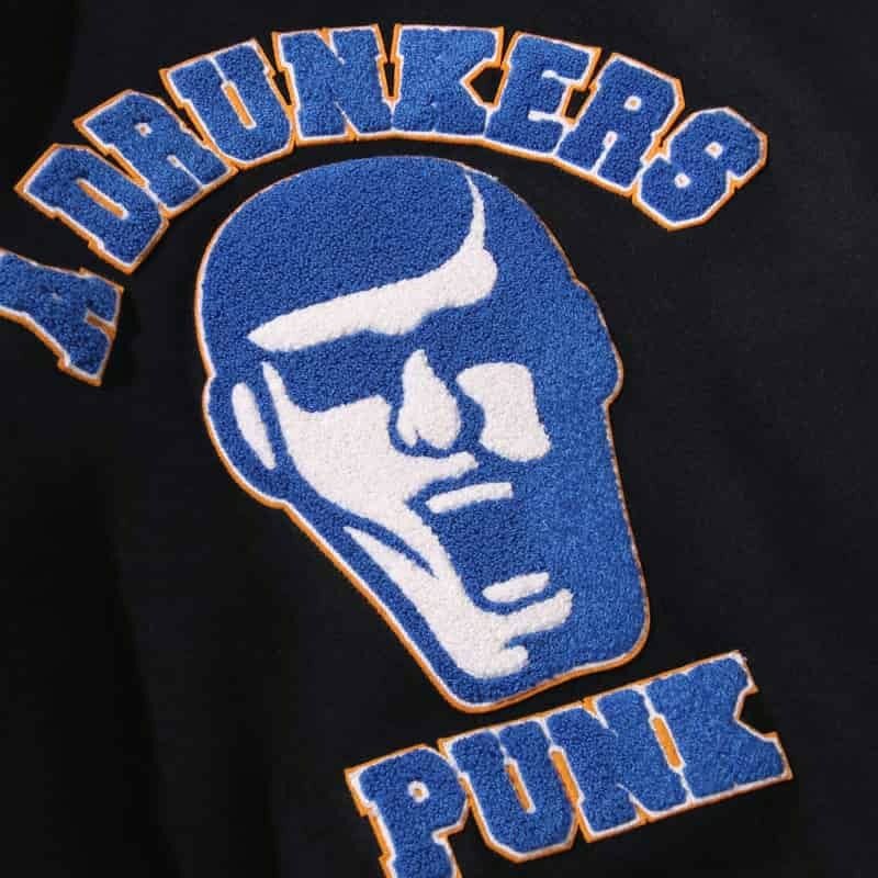 PHATRNK✖️SRVNTZ スタジャン Mサイズ 激レア商品 パンクドランカーズ PUNK DRUNKERS A DRUNKERS PUNKスタジャン(NAVY