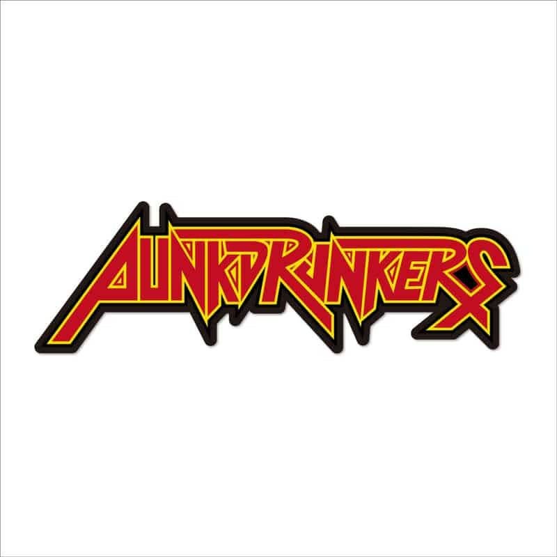 パンクドランカーズ PUNK DRUNKERS ステッカー / スラッシュメタルロゴ