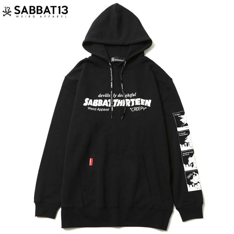 サバトサーティーン SABBAT13 COMIC HOODIE(BLACK) | 大阪心斎橋