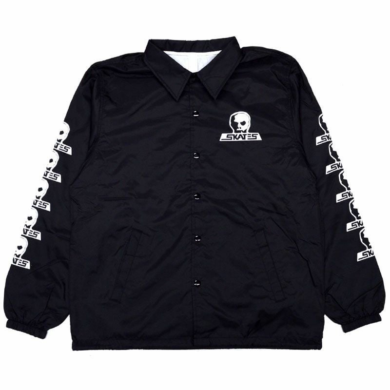 90s skullskates USUGROW コーチジャケット　m スカルスケーツ SKULL SKATES CLASSIC LOGO COACH JACKET(BLACK
