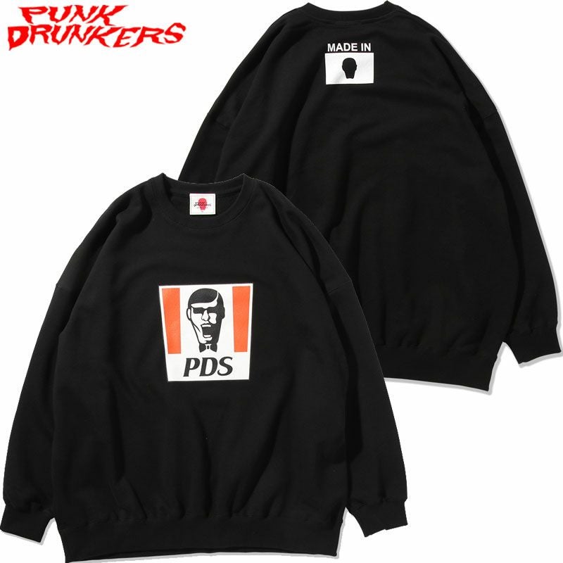 PUNPEE NewFatherスウェット パンクドランカーズ PUNK DRUNKERS 蝶ネクタイアイツBIGトレーナー