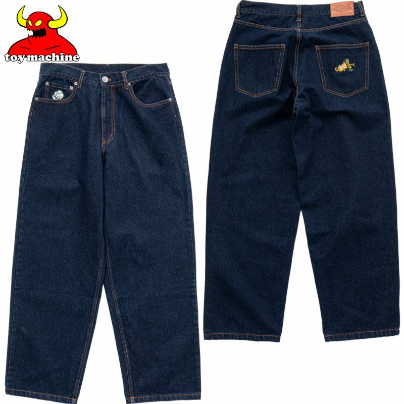 トイマシーン TOY MACHINE ROBOT ＆ SECT LOOSE STRAIGHT DENIM PANTS
