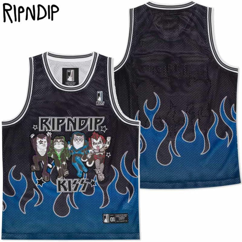 リップンディップ RIPNDIP MADE FOR LOVIN BASKETBALL JERSEY(BLACK