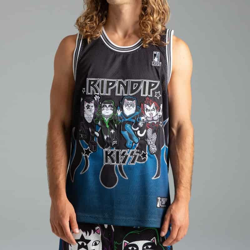リップンディップ RIPNDIP MADE FOR LOVIN BASKETBALL JERSEY(BLACK