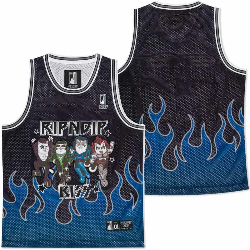 リップンディップ RIPNDIP MADE FOR LOVIN BASKETBALL JERSEY(BLACK