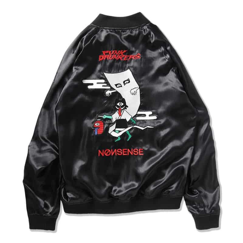 パンクドランカーズ PUNK DRUNKERS [PDS×NONSENSE] 妖怪スカジャン