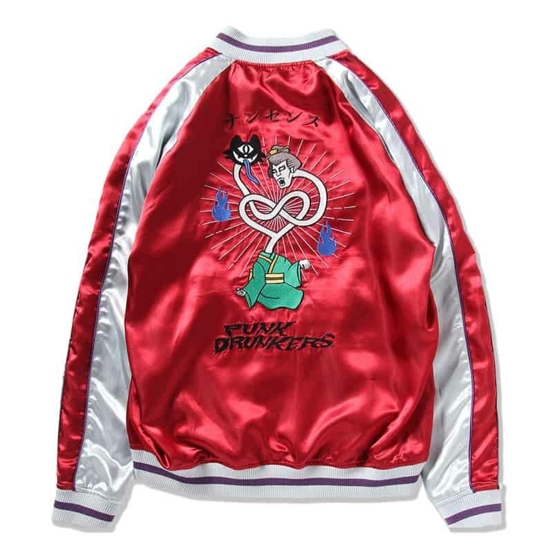 パンクドランカーズ PUNK DRUNKERS [PDS×NONSENSE] 妖怪スカジャン