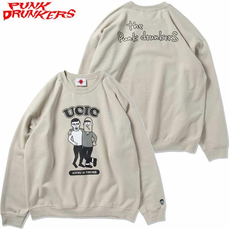 パンクドランカーズ PUNK DRUNKERS アイツとサムトレーナー(BEIGE