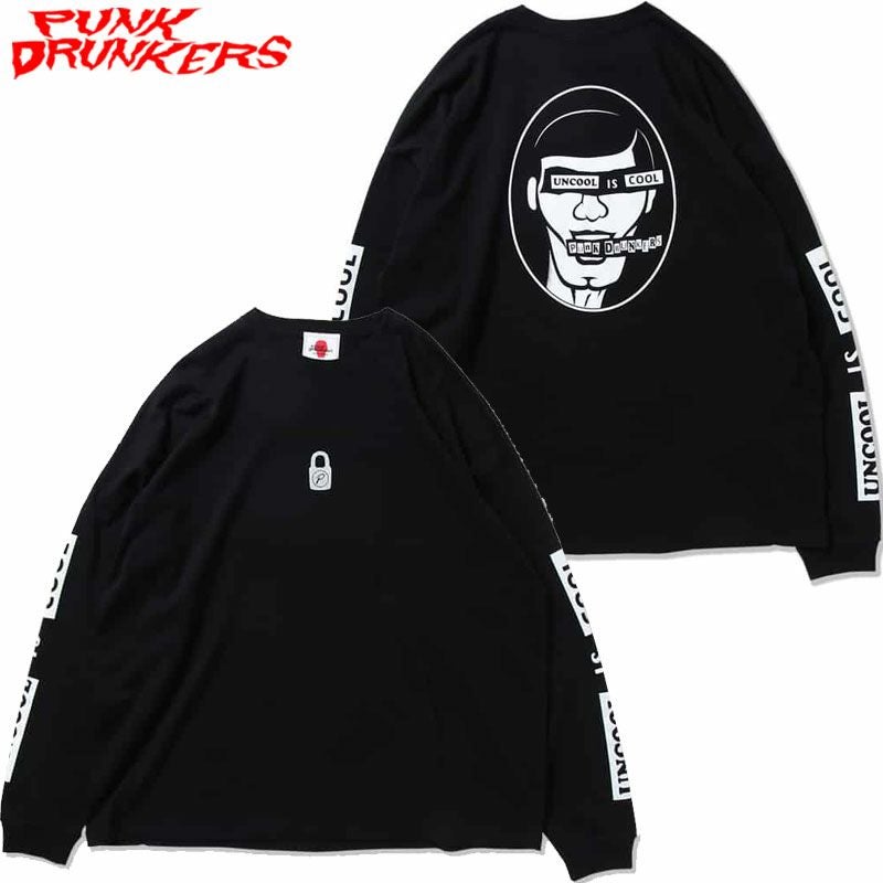 パンクドランカーズ PUNK DRUNKERS PUNK LOCK.BIGロンTEE(BLACK