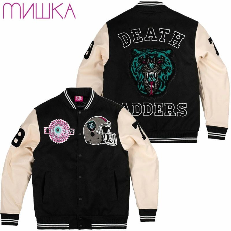 US】ミシカ MISHKA DEATH ADDERS VARSITY JACKET(BLACK) | 大阪心斎橋