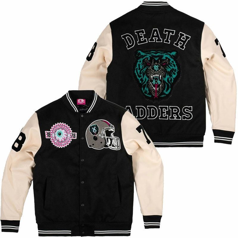 US】ミシカ MISHKA DEATH ADDERS VARSITY JACKET(BLACK) | 大阪心斎橋