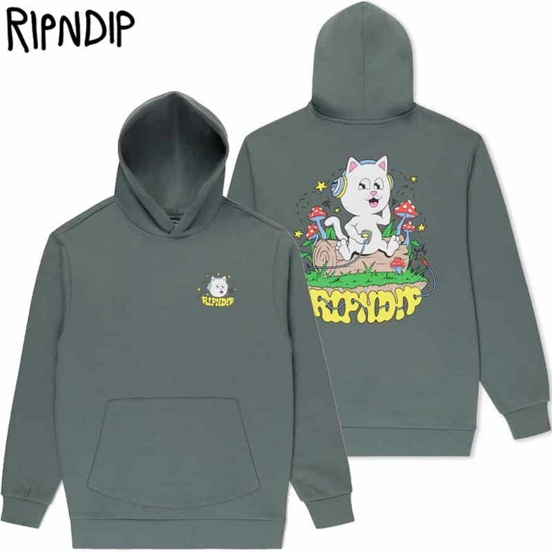 リップンディップ RIPNDIP SHROOM SONG HOODIE(CHARCOAL) | 大阪心斎橋