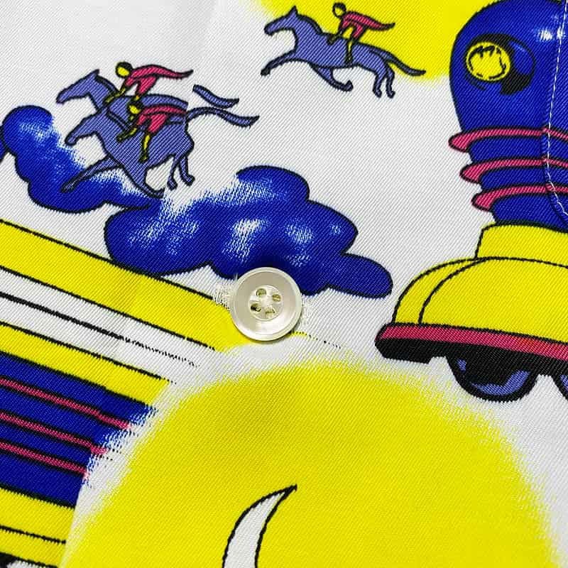 ヘッドグーニー HEADGOONIE FLYING FUTURE TRAIN ALOHA SHIRTS(MULTI