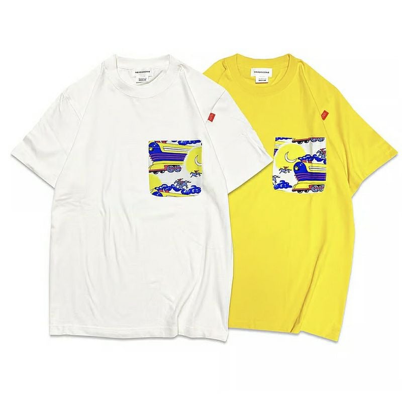 ヘッドグーニー HEADGOONIE FLYING FUTURE TRAIN ALOHA SHIRTS(MULTI