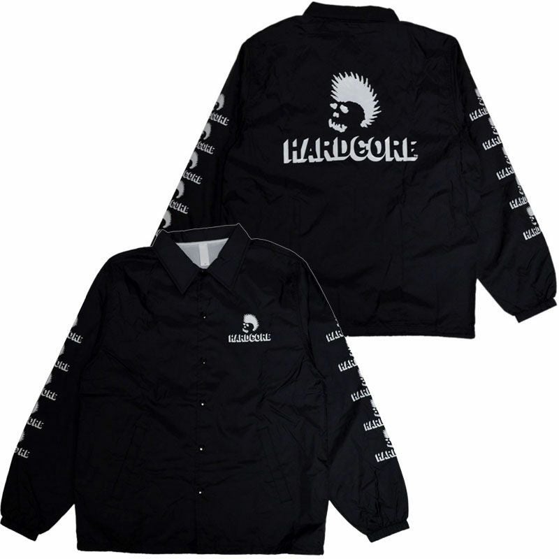 スカルスケーツ SKULL SKATES HARDCORE LOGO COACH JACKET (BLACK