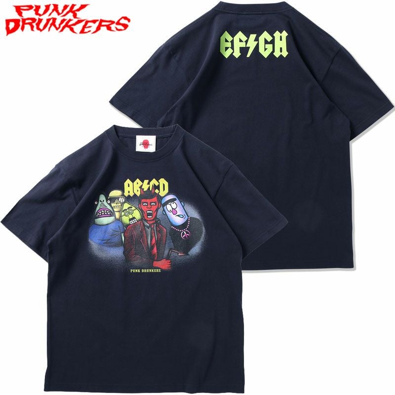 パンクドランカーズ PUNK DRUNKERS 地獄のABCD.TEE(NAVY) | 大阪心斎橋