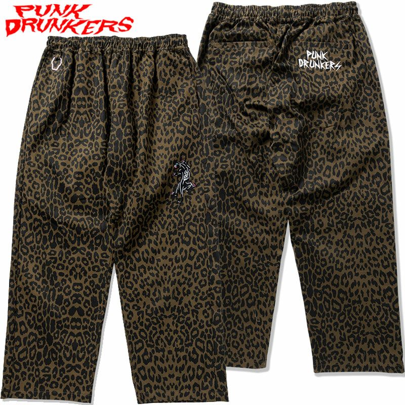 パンクドランカーズ PUNK DRUNKERS PDS豹柄パンツ(KHAKI) | 大阪心斎橋