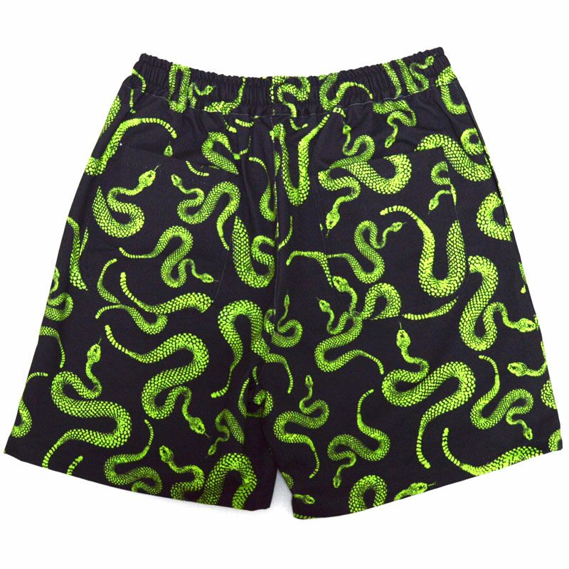 ライフズアビーチ Life's A Beach ELASTIC SHORTS SNAKE(BLACK/GREEN