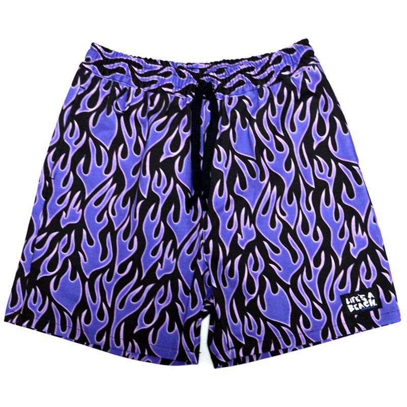 ライフズアビーチ Life's A Beach ELASTIC SHORTS FIRE FRAME(BLACK