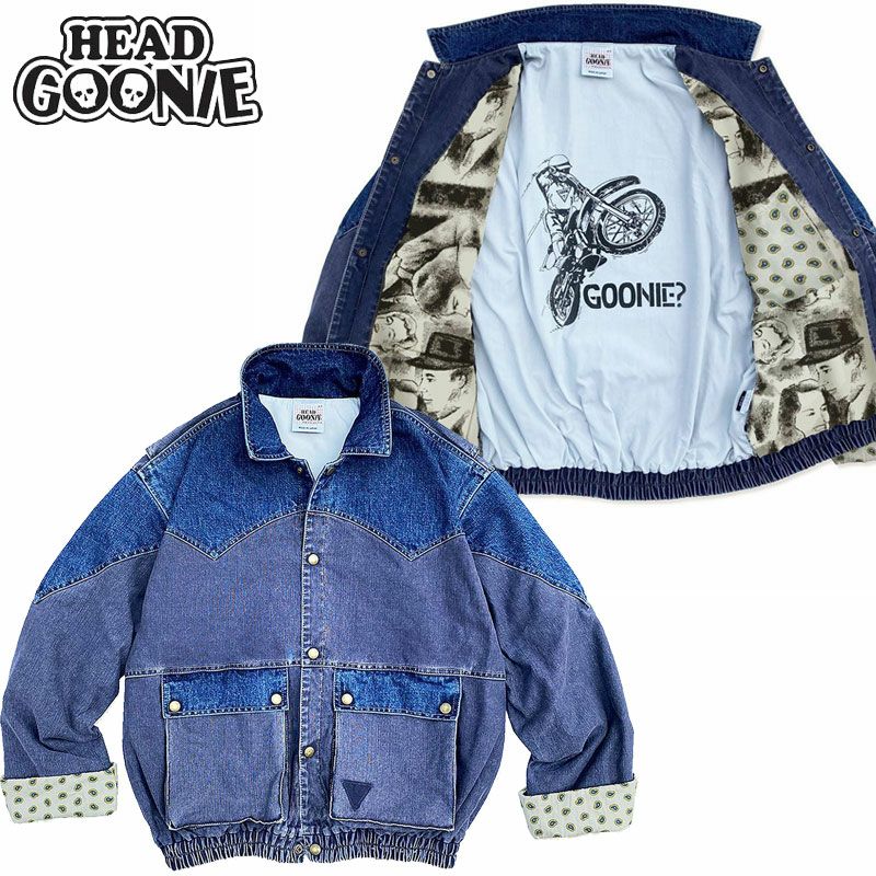 HEADGOONIE ヘッドグーニー　ボンバージャケット ヘッドグーニー HEADGOONIE 1985 TIMETRAVELERS BOMBER JACKET(INDIGO