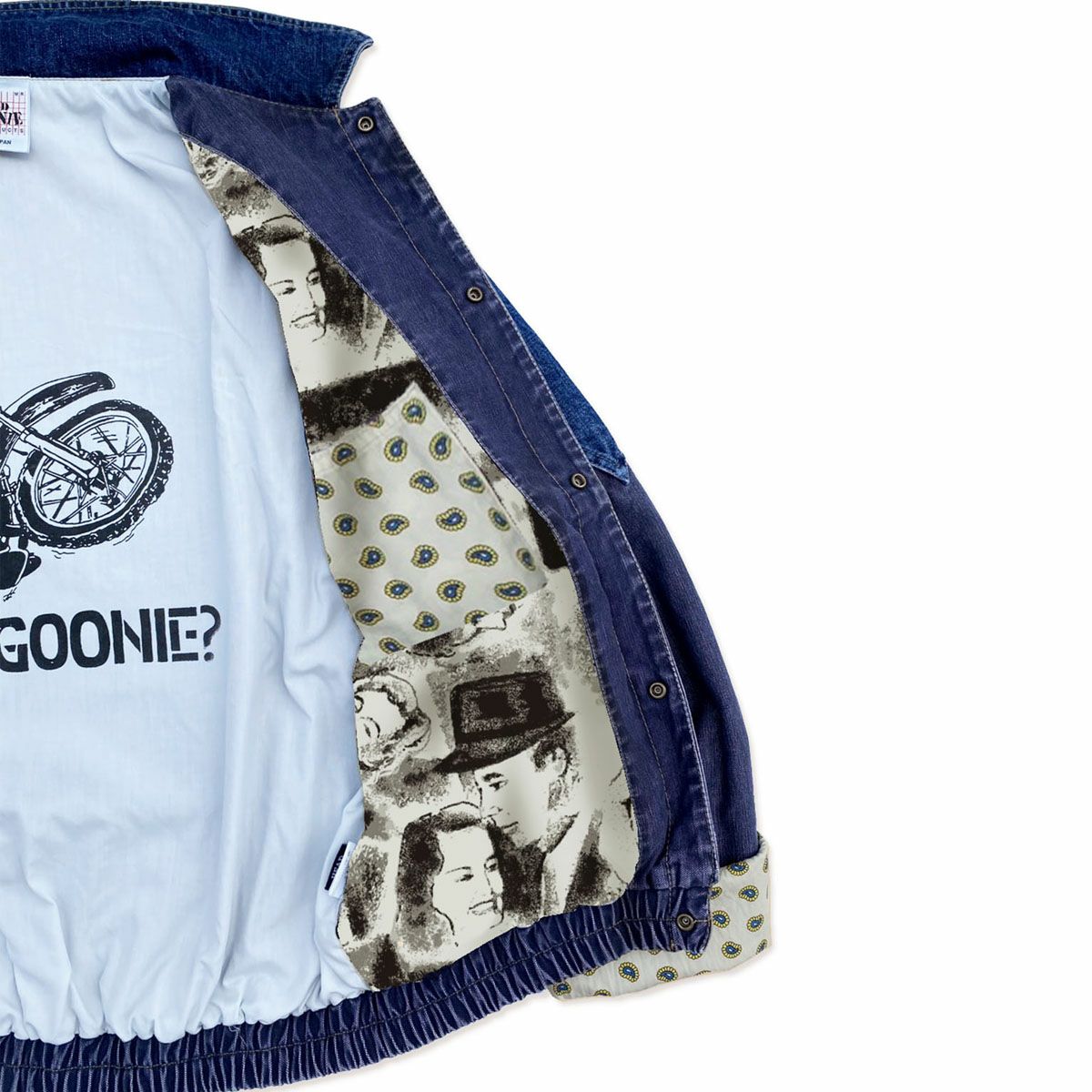 ヘッドグーニー HEADGOONIE 1985 TIMETRAVELERS BOMBER JACKET(INDIGO