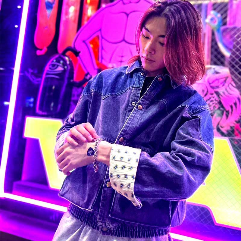 HEADGOONIE ヘッドグーニー　ボンバージャケット ヘッドグーニー HEADGOONIE 1985 TIMETRAVELERS BOMBER JACKET(INDIGO