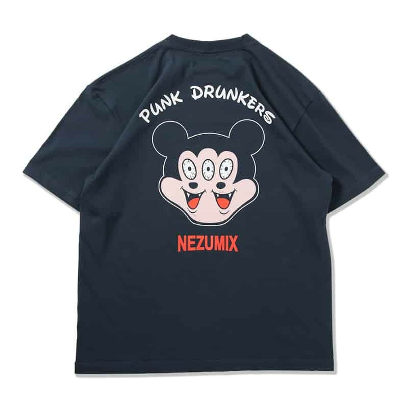 パンクドランカーズ PUNK DRUNKERS NEZUMIX.TEE(SLATE) | 大阪心斎橋