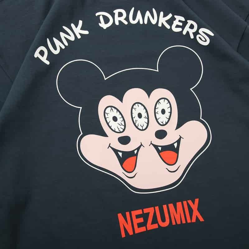 パンクドランカーズ PUNK DRUNKERS NEZUMIX.TEE(SLATE) | 大阪心斎橋