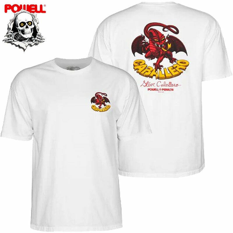 パウエルペラルタ POWELL PERALTA CAB CLASSIC DRAGON S/S TEE(WHITE