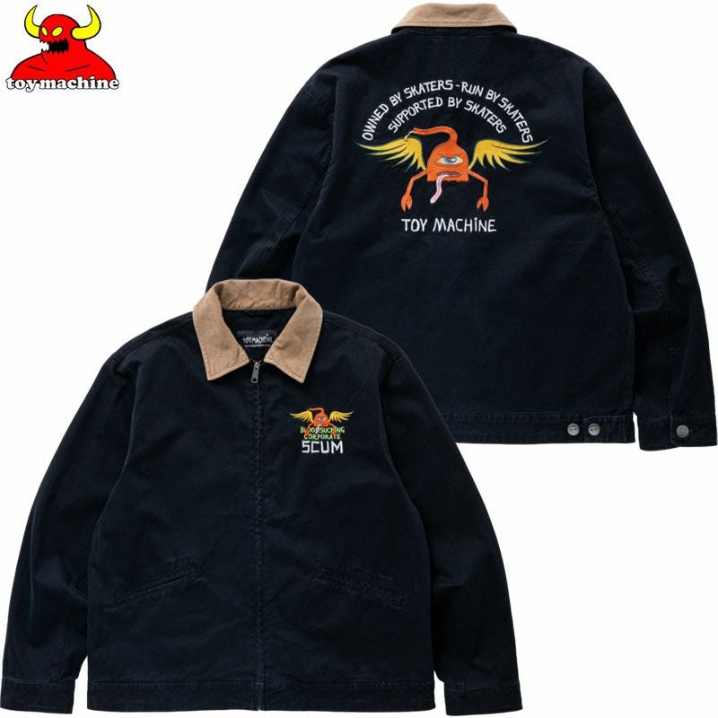 トイマシーン TOY MACHINE WINGED SECT EMBRO. WORK JACKET(BLACK