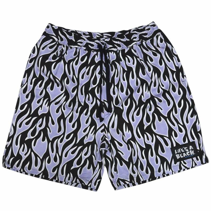 ライフズアビーチ Life's A Beach WARP別注 ELASTIC SHORTS FIRE FRAME