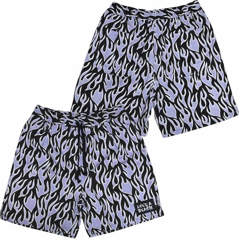 ライフズアビーチ Life's A Beach ELASTIC SHORTS FIRE FRAME(BLACK