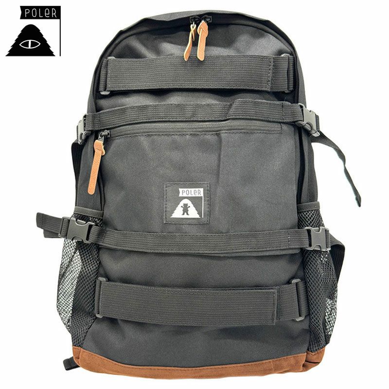 POLER スケートボード バック　GRIZZLY SKATE BACKPACK ポーラー POLER GRIZZLY SKATE BACKPACK(BLACK) | 大阪心斎橋アメリカ