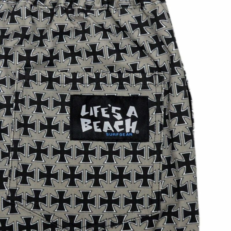 ライフズアビーチ Life's A Beach WARP別注 ELASTIC PANTS IRON CROSS