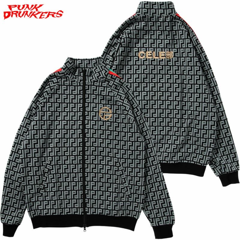 パンクドランカーズ PUNK DRUNKERS CELE部ジャージトップス (BLACK