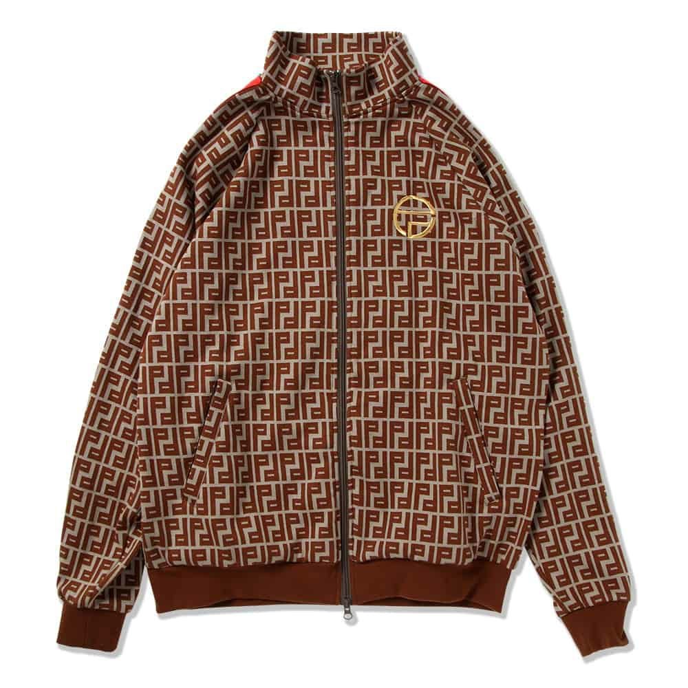 パンクドランカーズ PUNK DRUNKERS CELE部ジャージトップス (BROWN