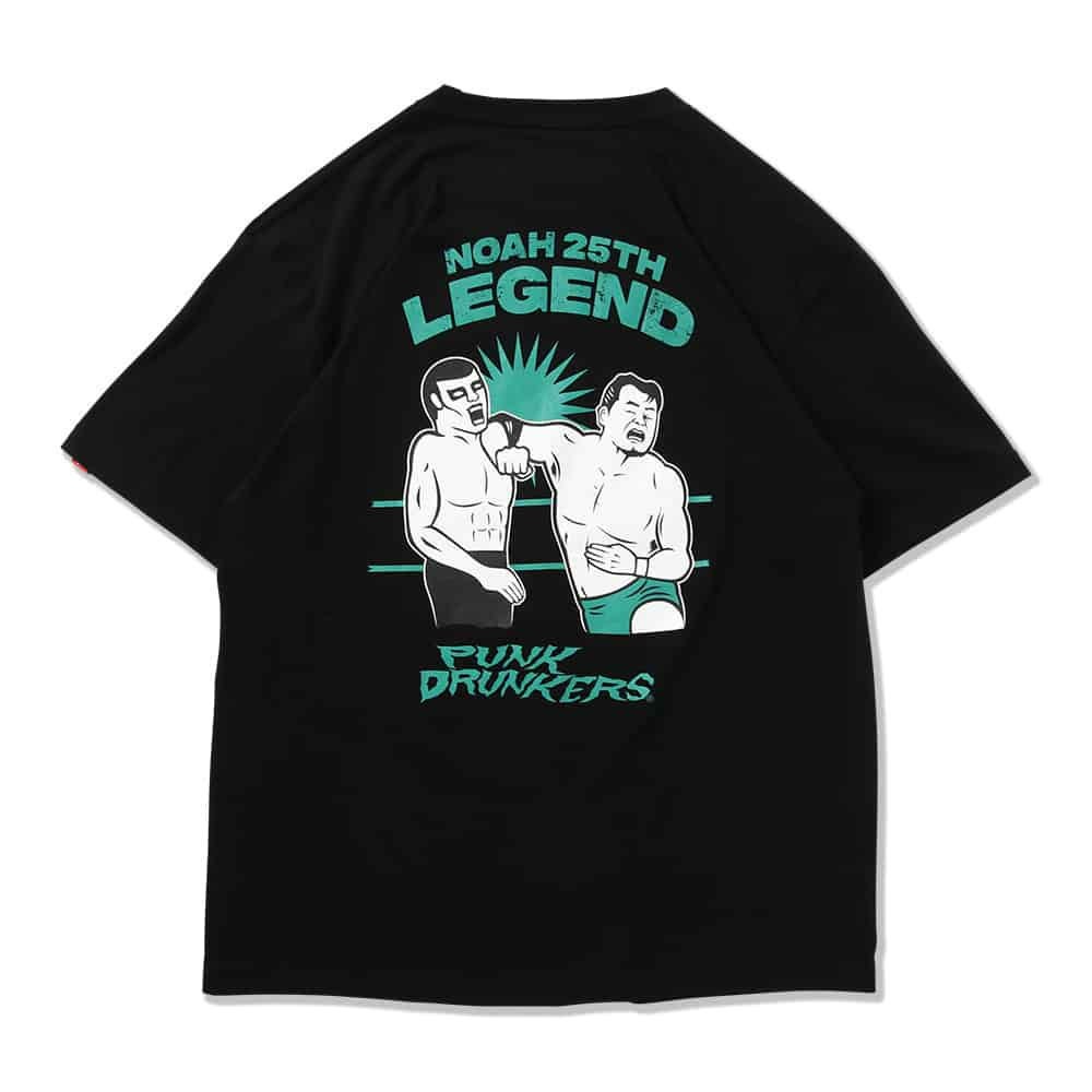 パンクドランカーズ PUNK DRUNKERS ［PDSxNOAH］三沢vsあいつTEE(BLACK