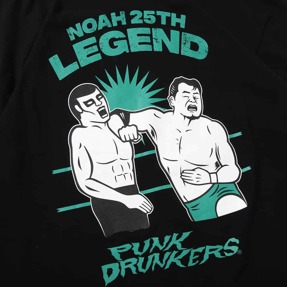 パンクドランカーズ PUNK DRUNKERS ［PDSxNOAH］三沢vsあいつTEE(BLACK