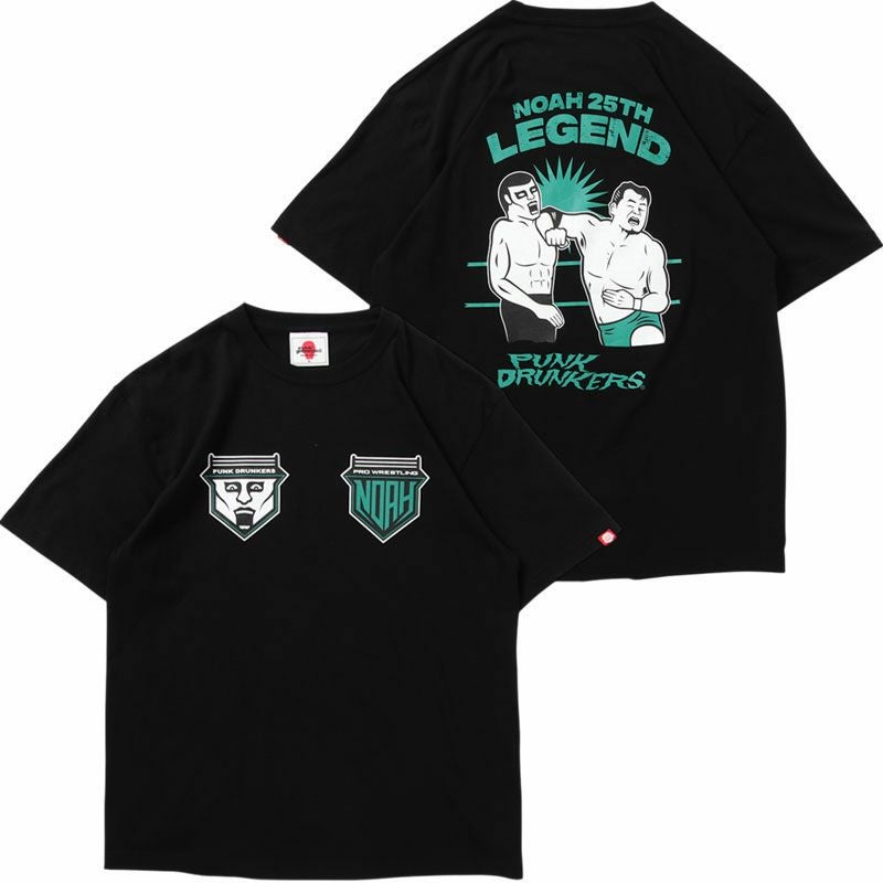 パンクドランカーズ PUNK DRUNKERS ［PDSxNOAH］三沢vsあいつTEE(BLACK