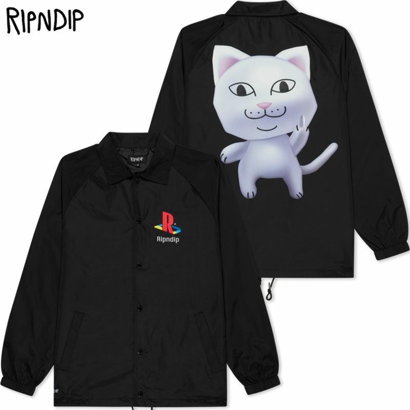 リップンディップ RIPNDIP NERM-ii COACHES JACKET(BLACK) | 大阪