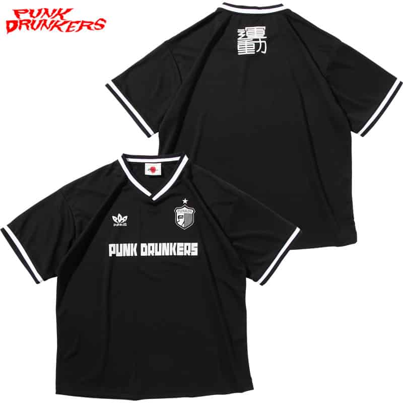 パンクドランカーズ PUNK DRUNKERS 運動サッカーシャツ(BLACK) | 大阪