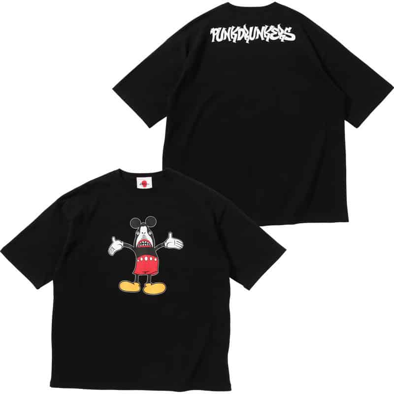 パンクドランカーズ PUNK DRUNKERS 鮫ねずみBIG.TEE(BLACK) | 大阪