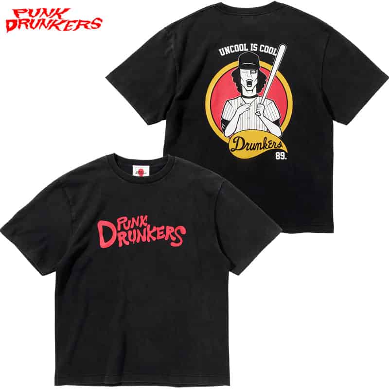 パンクドランカーズ PUNK DRUNKERS メジャーリーガーアイツTEE(H.BLACK