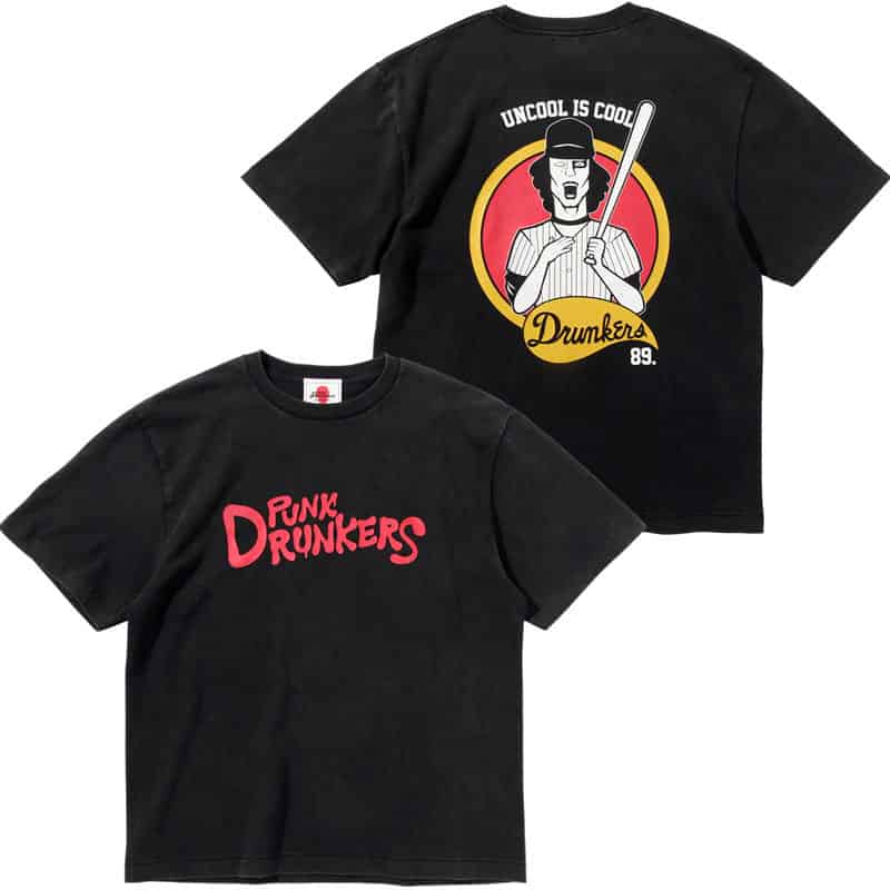 パンクドランカーズ PUNK DRUNKERS メジャーリーガーアイツTEE(H.BLACK