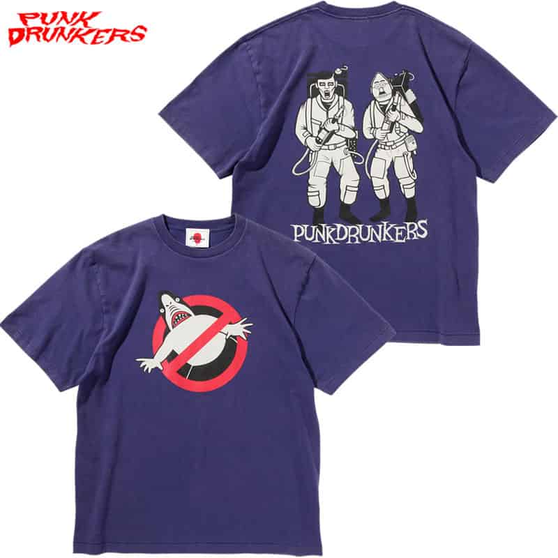 パンクドランカーズ PUNK DRUNKERS 鮫人バスターズTEE(H.PURPLE