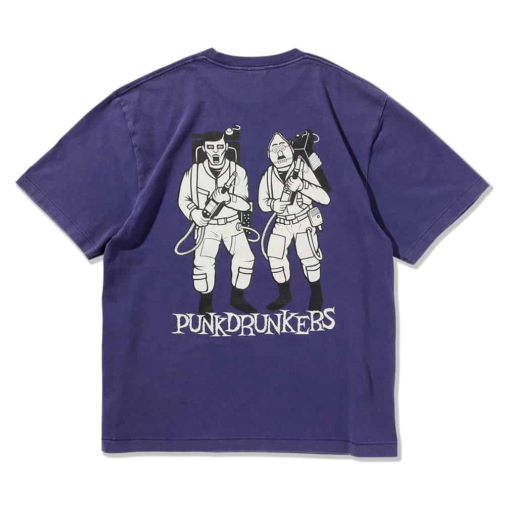 パンクドランカーズ PUNK DRUNKERS 鮫人バスターズTEE(H.PURPLE