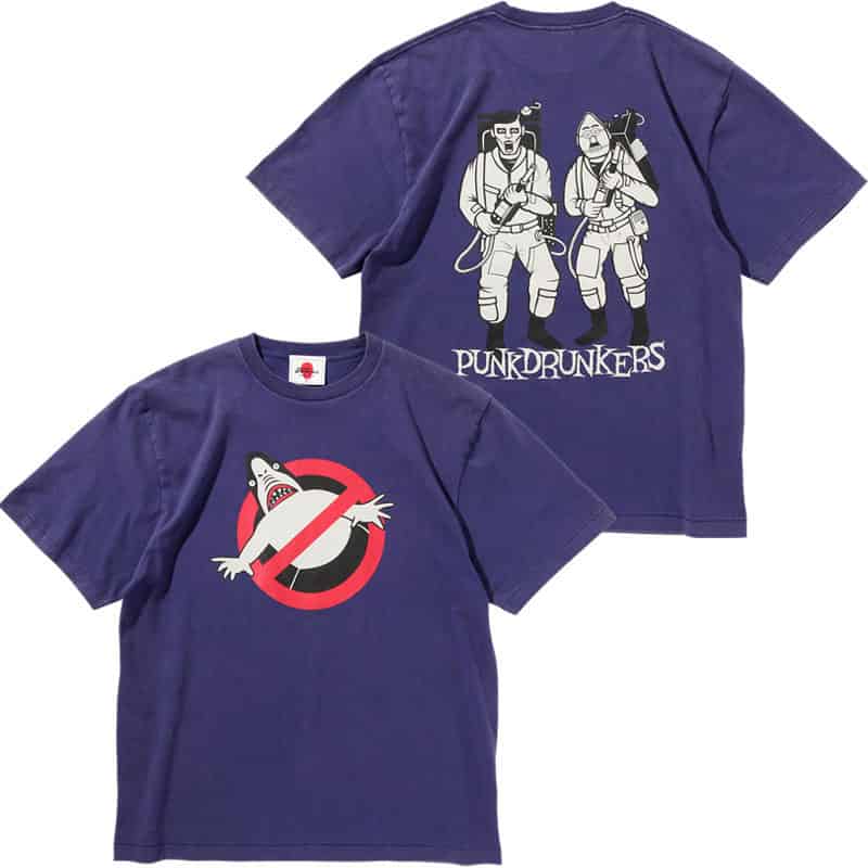 パンクドランカーズ PUNK DRUNKERS 鮫人バスターズTEE(H.PURPLE