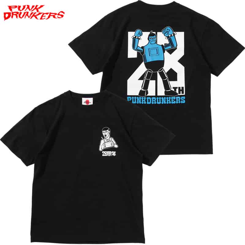 パンクドランカーズ PUNK DRUNKERS 28周年TEE(BLACK) | 大阪心斎橋